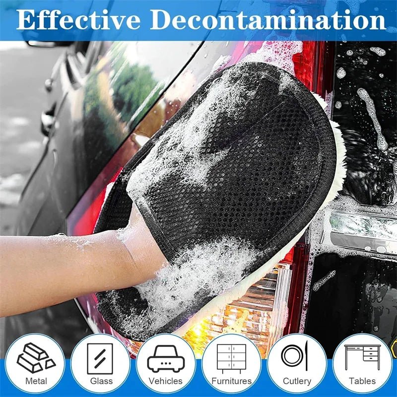 Microfibre Car Wash Mitt & Polishing Glove | Scratch-Free Detailing - TorqueTech