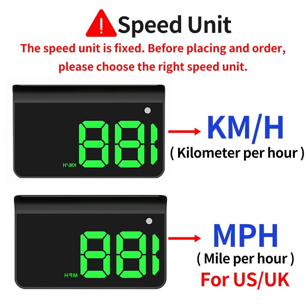 GPS Head-Up Display | Car Windshield Speedometer HUD | Plug & Play - TorqueTech