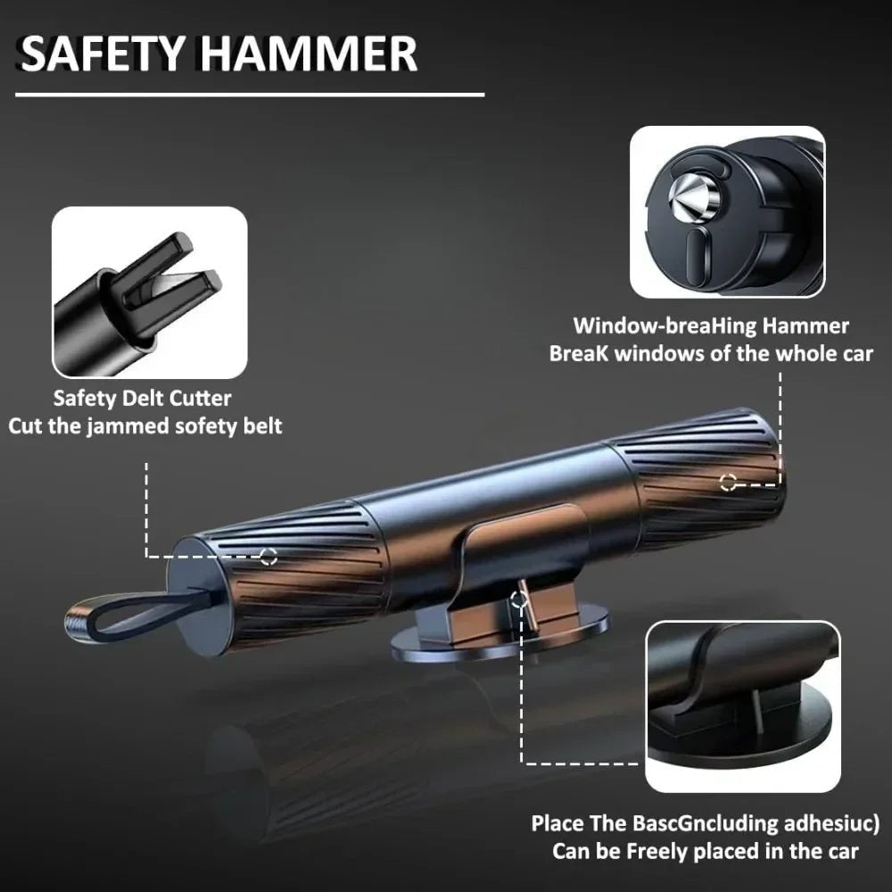 Emergency Car Escape Tool – Window Breaker & Seatbelt Cutter - TorqueTech