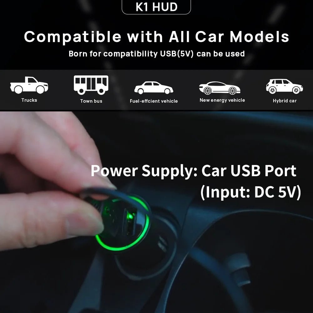 GPS Head-Up Display | Car Windshield Speedometer HUD | Plug & Play - TorqueTech