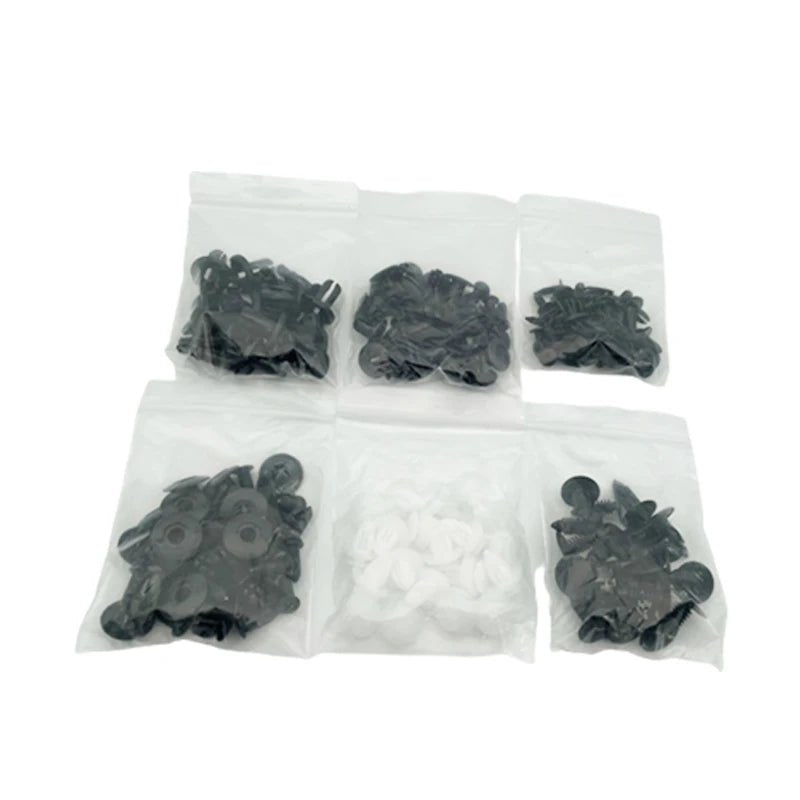 Mixed Car Body Clip & Fastener Kit – 50 or 100 Piece Nylon Retainer Set - TorqueTech