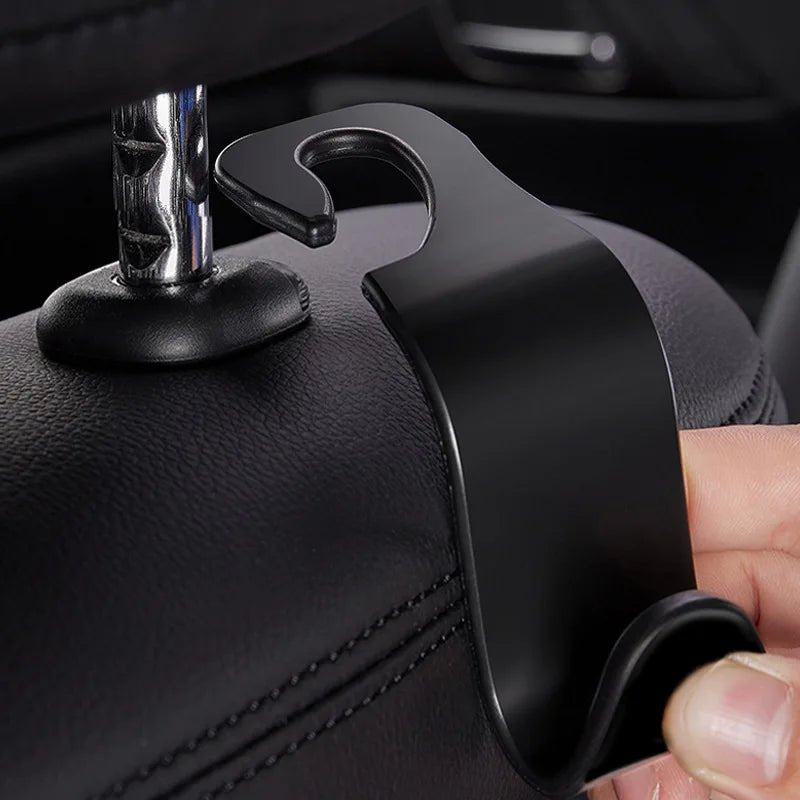 Car Headrest Hook Hangers – Seat Back Bag & Organiser Clips - TorqueTech
