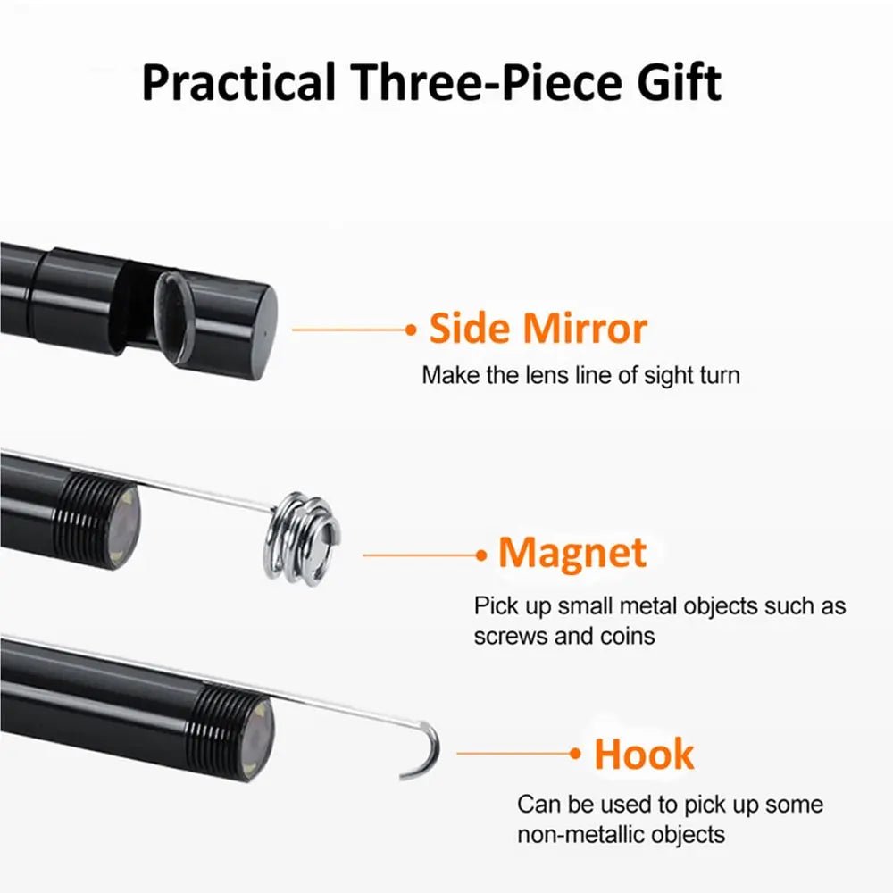 7mm USB-C Endoscope Camera – IP67 Waterproof Inspection Camera - TorqueTech