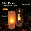 USB Flame LED Candle Light – Flickering Atmosphere Light for Car & Home - TorqueTech