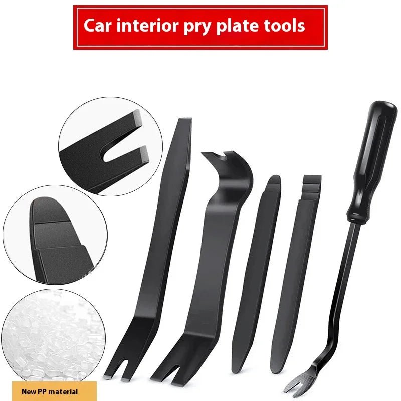 Auto Trim Removal Tool Kit – No-Scratch Plastic Pry Set for Door Panels & Clips - TorqueTech