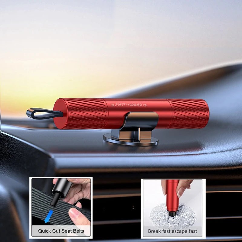 Emergency Car Escape Tool – Window Breaker & Seatbelt Cutter - TorqueTech