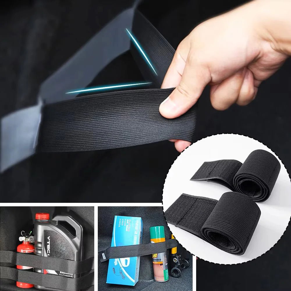 Car Boot Organiser Strap – Nylon Fixing Belt for Trunk Storage - TorqueTech