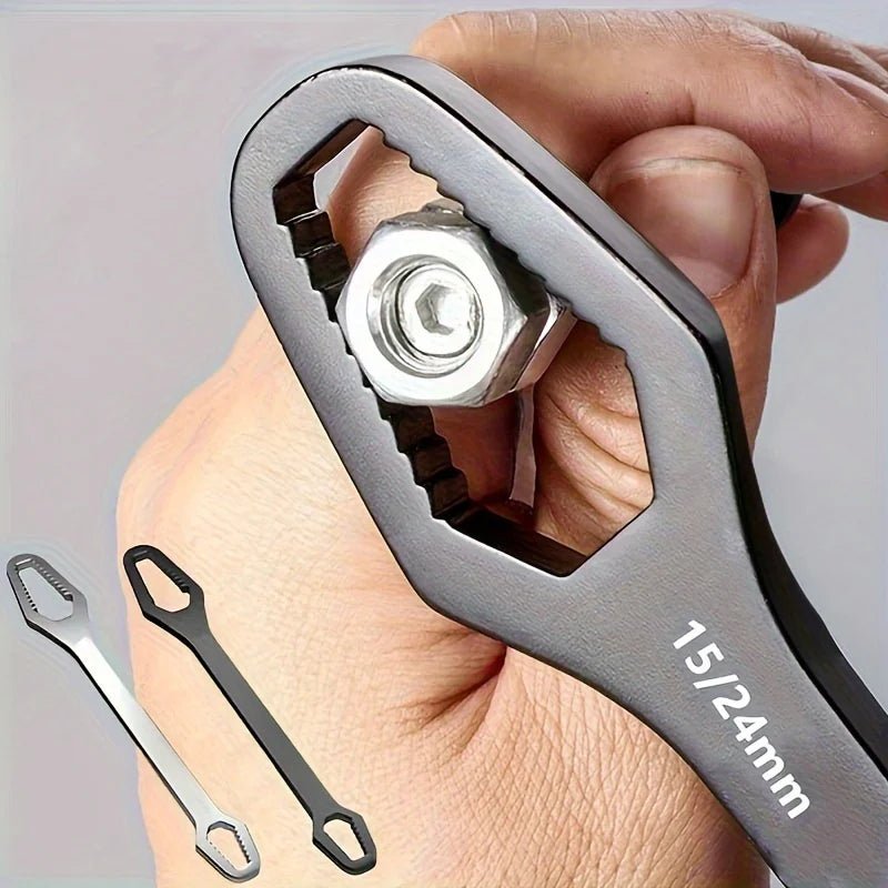 Universal Double-Ended Ratchet Spanner – Self-Tightening 3–17mm - TorqueTech