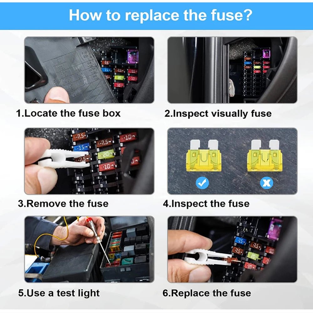 Car Blade Fuse Assortment Kit – 50 to 306 Piece Sets, 2A to 35A - TorqueTech