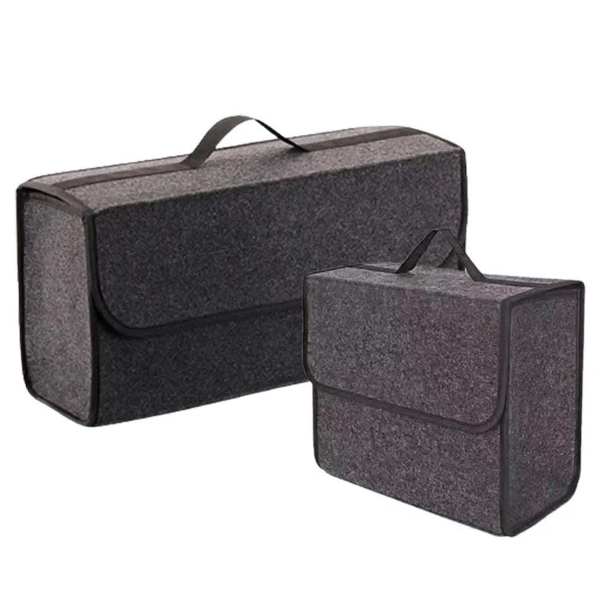 Felt Car Boot Storage Box – Soft, Foldable Organiser in 3 Sizes - TorqueTech