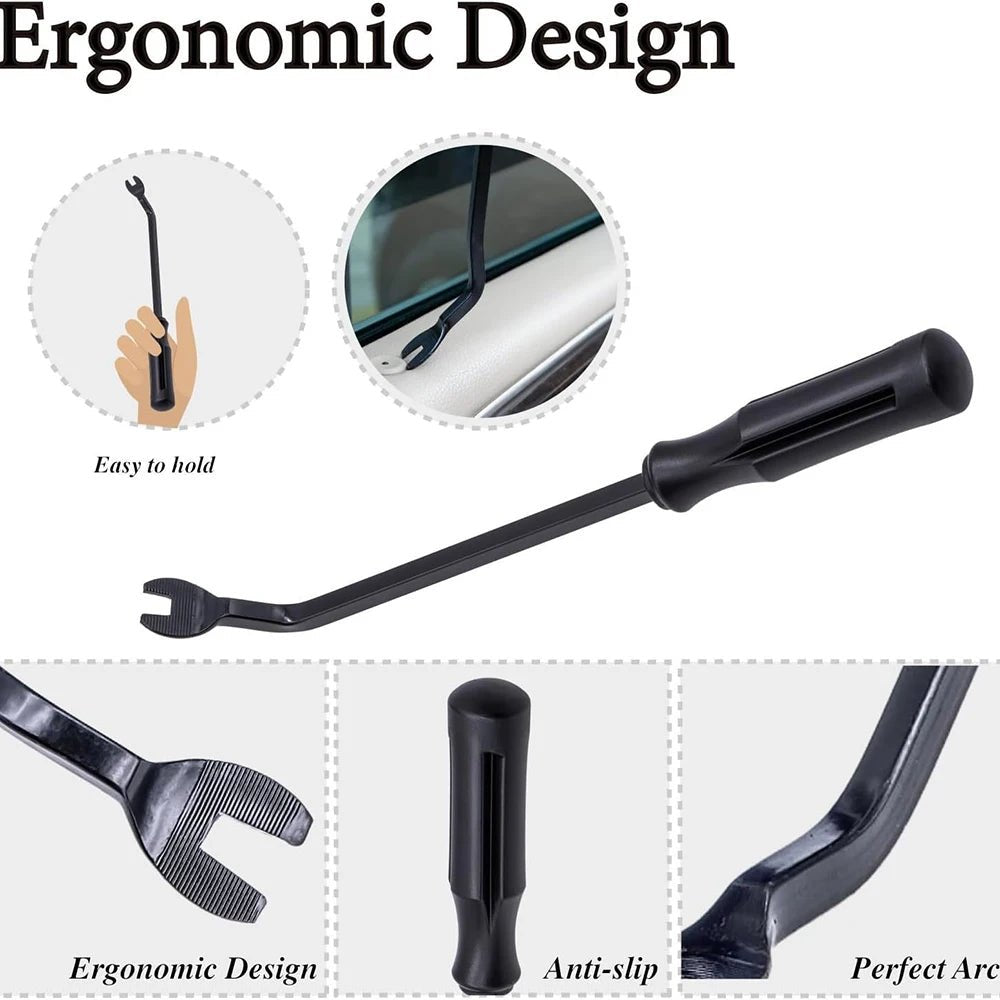 Auto Trim Removal Tool Kit – No-Scratch Plastic Pry Set for Door Panels & Clips - TorqueTech