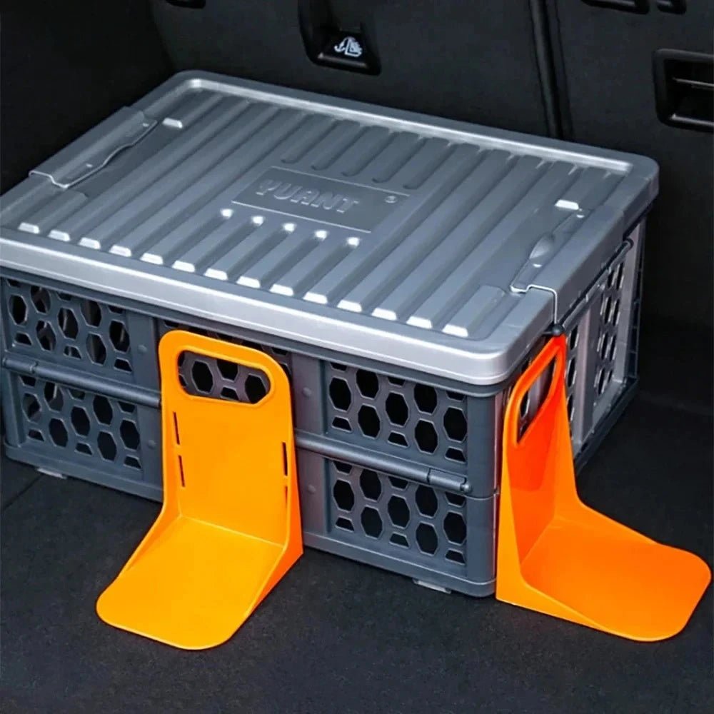 Car Boot Organiser Rack – Anti-Shake Trunk Storage Holder for Bottles & Luggage - TorqueTech