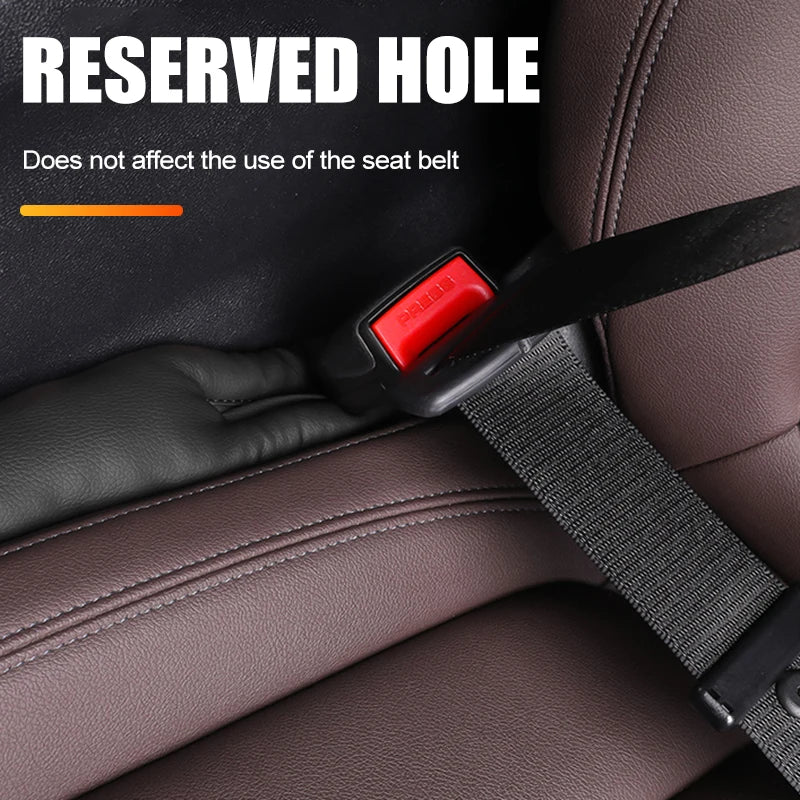 Car Seat Gap Filler Strips – Leather, Leak-Proof (Pair) - TorqueTech