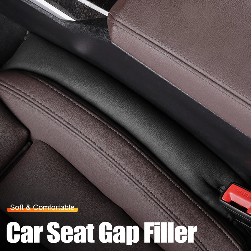 Car Seat Gap Filler Strips – Leather, Leak-Proof (Pair) - TorqueTech