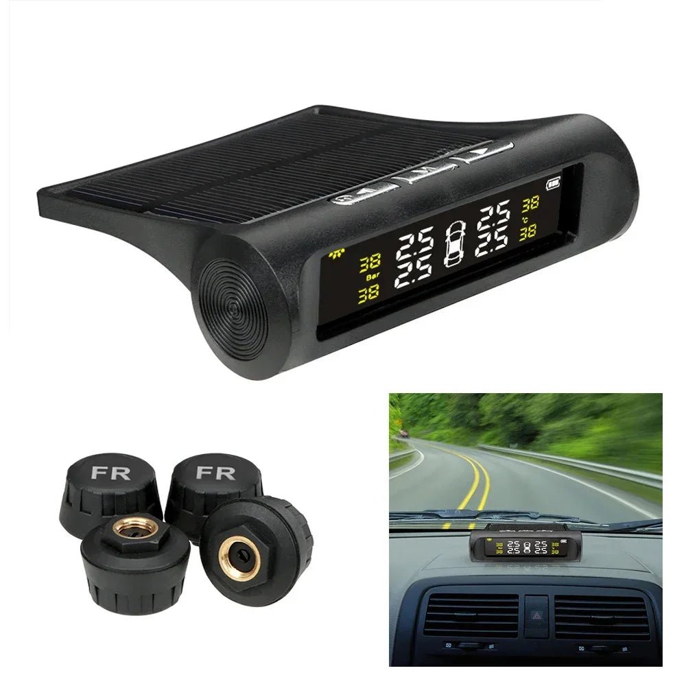 Solar TPMS – Wireless Tire Pressure Monitoring System with 4 Sensors - TorqueTech