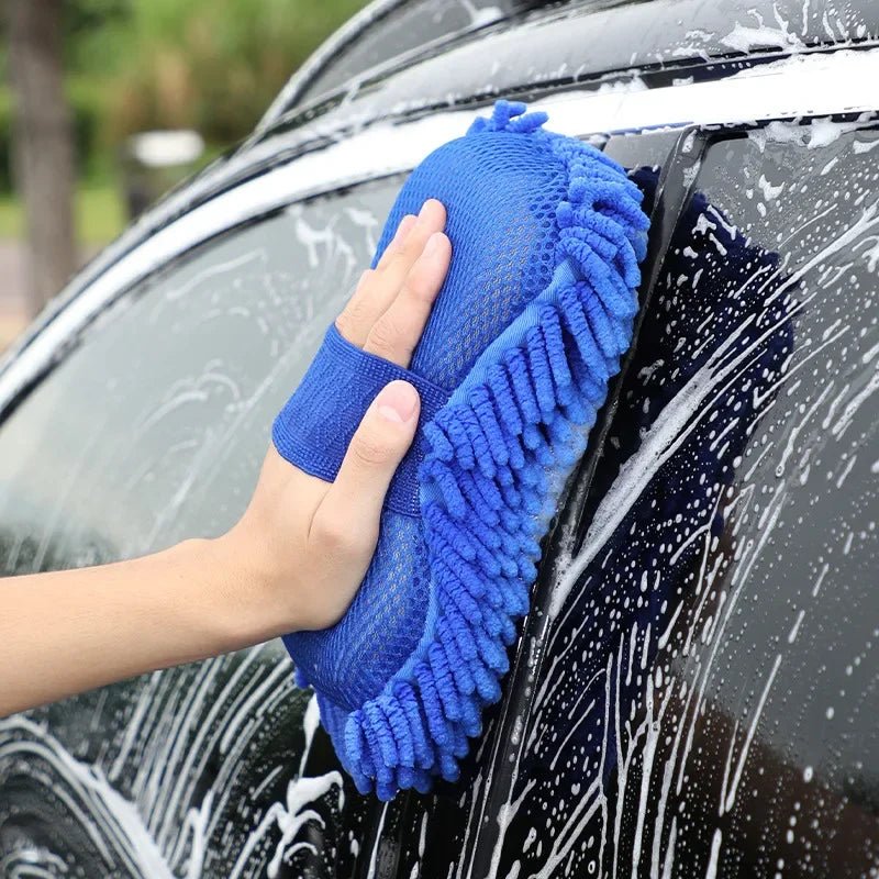 Microfiber Chenille Car Wash Sponge – Scratch-Free Wash Pad - TorqueTech