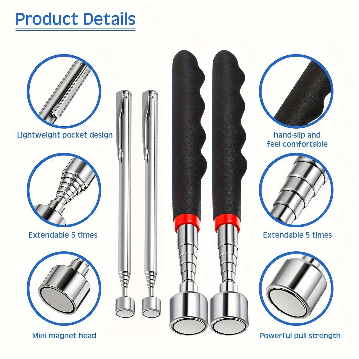 Telescopic Magnetic Pick-Up Tool – Reach Where Your Hands Can’t - TorqueTech