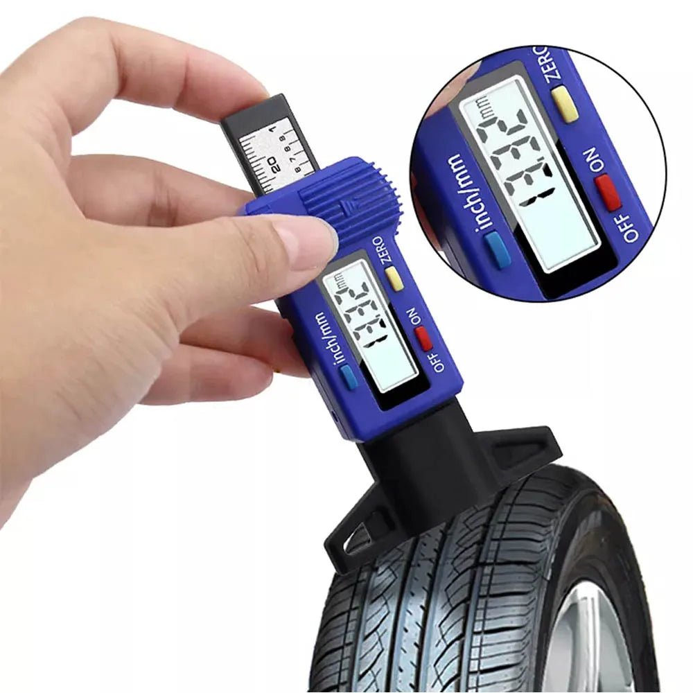Digital Tyre Tread Depth Gauge – Instant & Accurate Tyre Safety Checker - TorqueTech