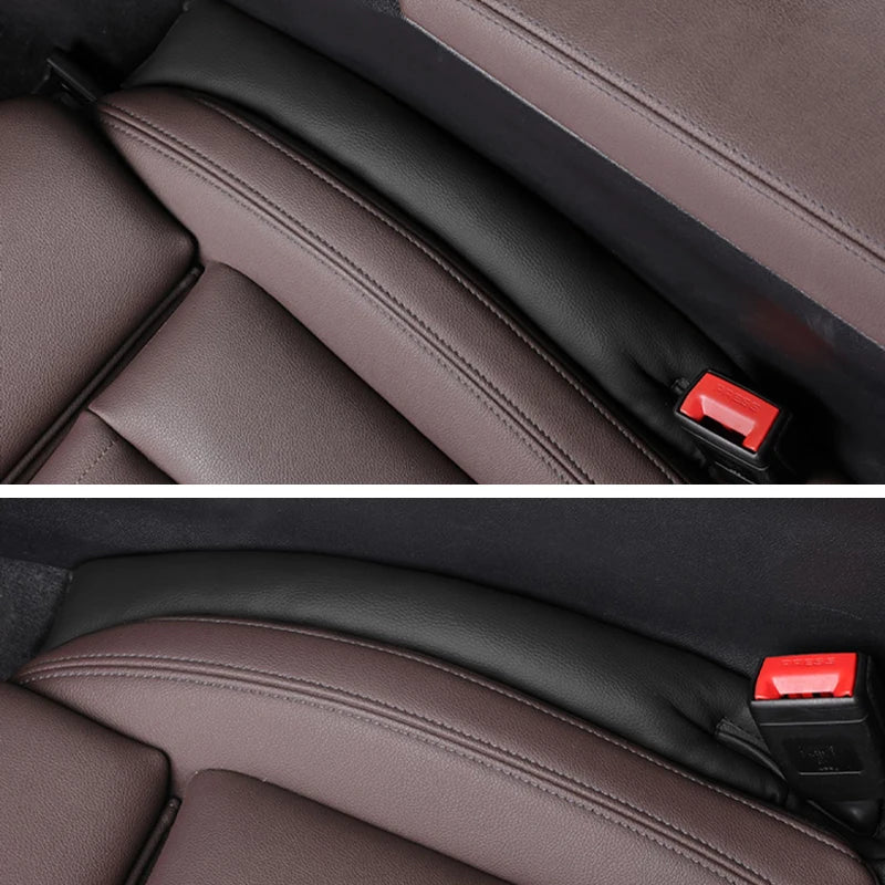 Car Seat Gap Filler Strips – Leather, Leak-Proof (Pair) - TorqueTech