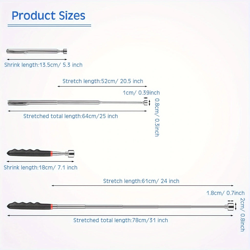 Telescopic Magnetic Pick-Up Tool – Reach Where Your Hands Can’t - TorqueTech