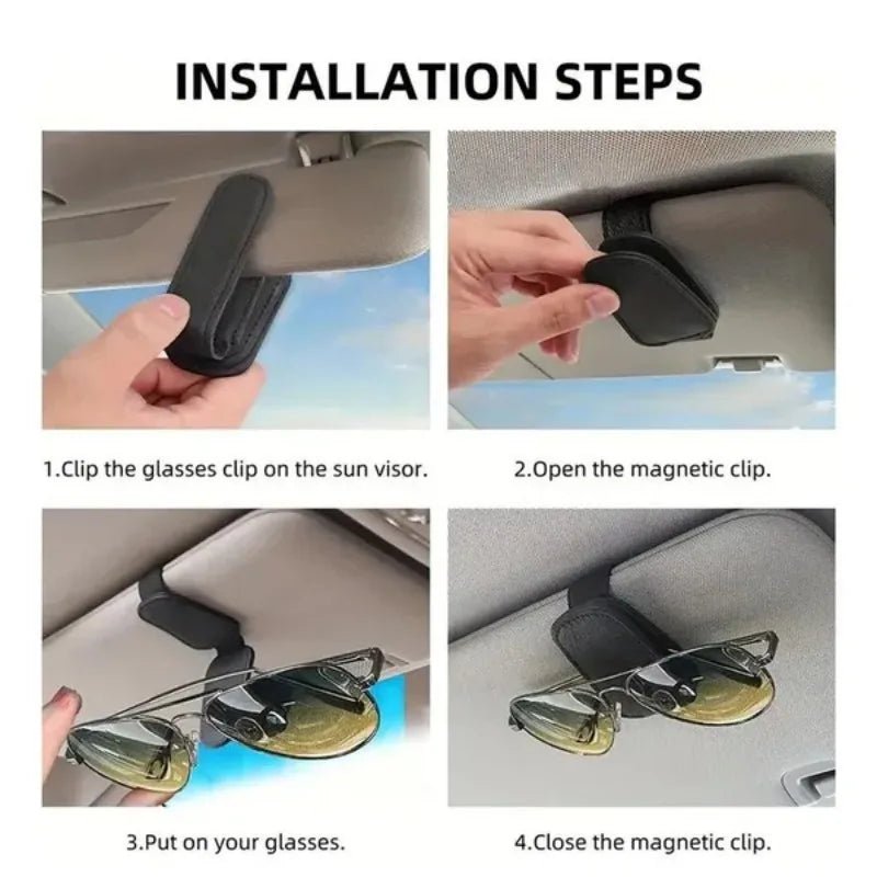 Car Sun Visor Sunglasses Holder Clip - TorqueTech