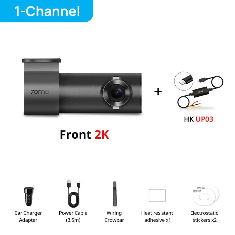 70mai M310 Plus 2K Dash Cam | 1440P QHD, Night Vision & 24-Hour Parking Monitor - TorqueTech