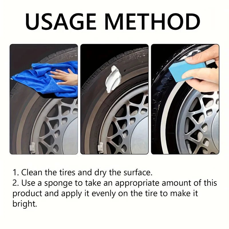 Tyre & Plastic Restorer Wax | Back to Black Coating Agent | Long-Lasting Shine - TorqueTech