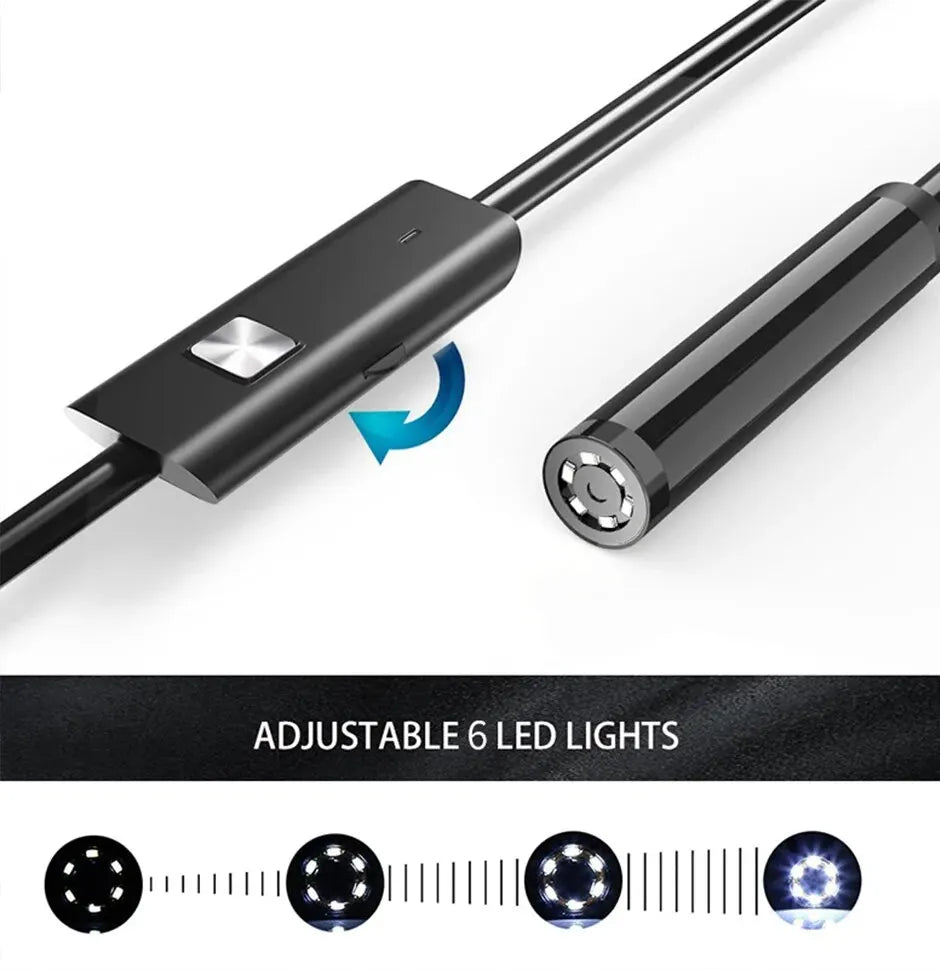 7mm USB-C Endoscope Camera – IP67 Waterproof Inspection Camera - TorqueTech