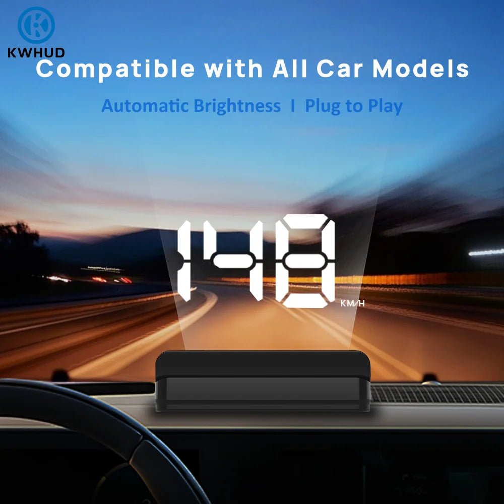 GPS Head-Up Display | Car Windshield Speedometer HUD | Plug & Play - TorqueTech