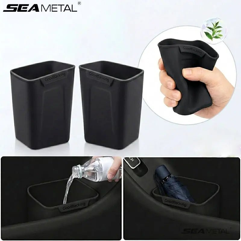 Silicone Car Door Storage Box & Bin – Trash Can, Umbrella Holder & Organiser - TorqueTech