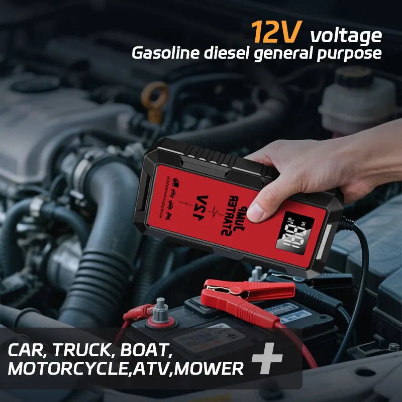 Car Jump Starter & Power Bank – 4000A Peak, 12V Emergency Start - TorqueTech