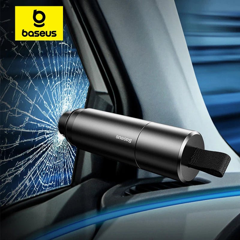 Baseus Car Emergency Escape Hammer – Window Breaker & Seatbelt Cutter - TorqueTech