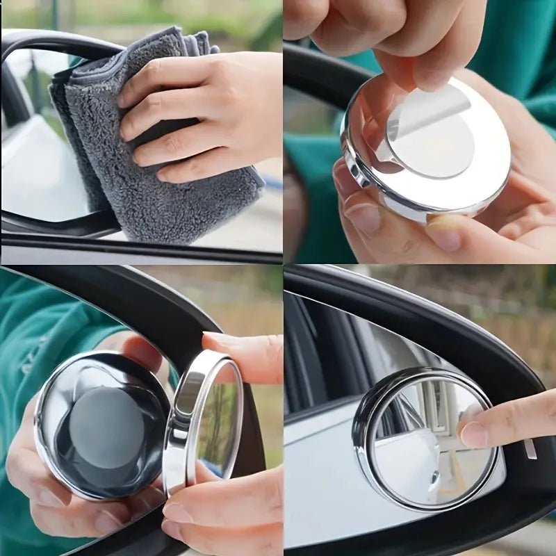 360° Adjustable Blind Spot Mirrors – Wide-Angle Rearview (Pair) - TorqueTech