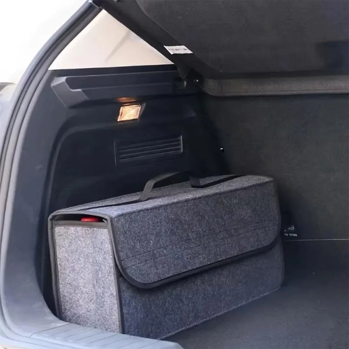 Felt Car Boot Storage Box – Soft, Foldable Organiser in 3 Sizes - TorqueTech