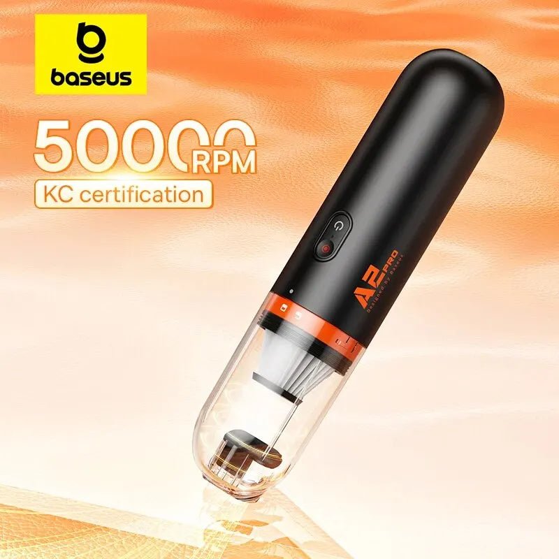 Baseus A2 Pro Handheld Car Vacuum Cleaner – 6000Pa Blow & Vacuum 2-in-1 - TorqueTech